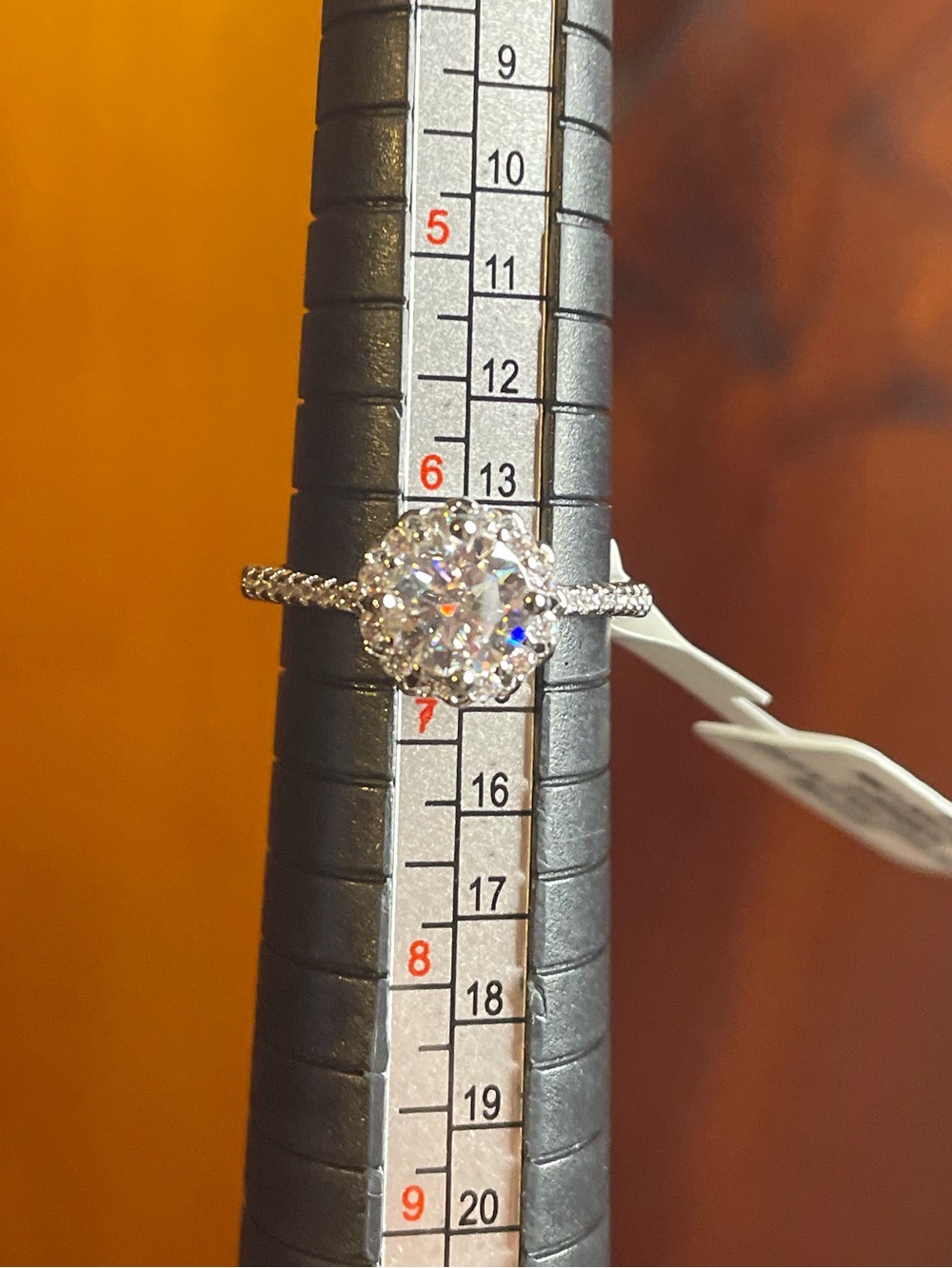 Moissanite Halo Ring 2CTW